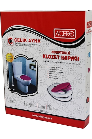 Acero Çocuk Adaptörlü Klozet Kapak 5477 Açık Ahşap Acero Çocuk Adaptörlü Klozet Kapak 5477 Açık Ahşap