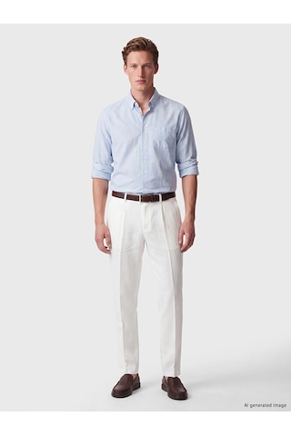 LC Waikiki Southblue Mavi Regular Fit Oxford Erkek Gömlek Blue