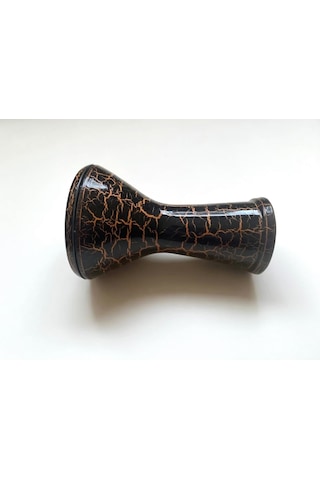 Vatan Darbuka 5 Numara, Turuncu Çatlak Desenli Darbuka 22cm Çap