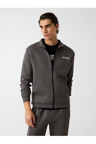 Guess Z2yq10kb3p2 Mickey Full Zip Erkek Sweatshirt Gri