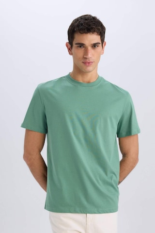 DeFacto %100 Pamuk New Regular Fit Bisiklet Yaka Basic Düz Kısa Kollu Tişört V7699AZ24SPGN759