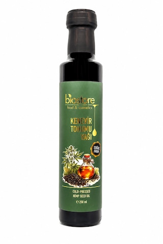 Biostore Soğuk Sıkım Kenevir Tohumu Yağı 250 Ml