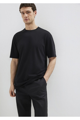 Mavi - Mavi Black Tencel Liyosel Karışımlı Siyah Tişört 0613468-900 Siyah