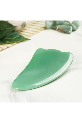Aventurin Gua Sha Doğal Taş Masaj Aleti