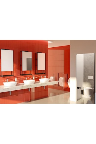 Vitra Outline 5994B403-0016 Kare Tezgah Üstü Çanak Lavabo 45 CM