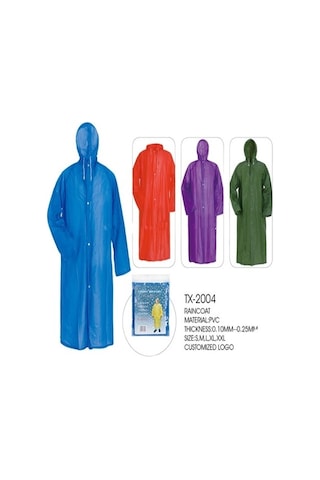 Marlux Raincoat Eva Unisex Bordo Yağmurluk Bordo