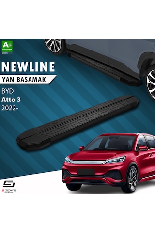 S-dizayn Byd Atto 3 Newline Siyah Yan Basamak 193 Cm 2022 Üzeri