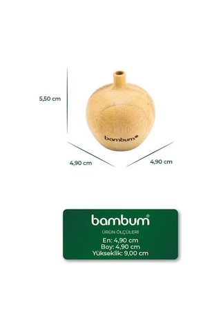 Bambum Forli - Bambu Vazo 5,5 4,9cm Bambu