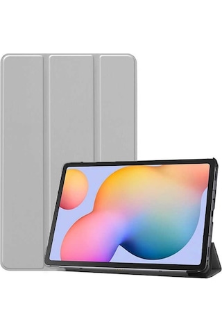 Samsung Uyumlu Galaxy Tab S6 Lite 10.4 P610 P615 P617 Kılıf Pu Deri Smart Standlı Case