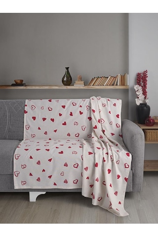 Tek Kişilik Baskılı Pike Koltuk Örtüsü Breeze 180x230 Cm Fuşya