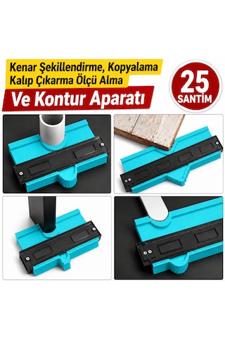 Kenar Şekillendirme, Kalıp Çıkarma Ve Kontur Aparatı 25 Cm Açık Mavi