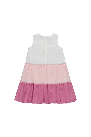 Civil Girls Fiyonklu 6 -9 Yaş Elbise - Pembe 26005405226S1