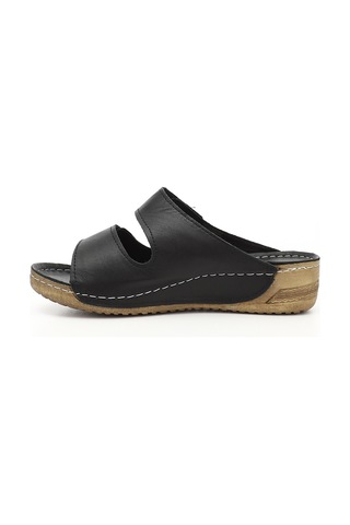 Gönderi R Kadın Siyah Cırtlı Dolgu Taban Hakiki Deri Terlik Dyza69842632 Siyah