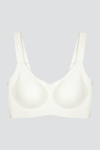 Cottonhill Seamless Bra - Curve Krem Lazer Kesim Dikişsiz Toparlayıcı Büyük Beden Kadın Sütyen