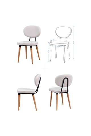 Vilinze Deniz Sandalye Avanos Ahşap Mdf Kanatlı Mutfak Masası Takımı - 70x70+70 Cmtk-avanos-07070k-nn-d33deniz-sigmabeyaz Kırık Beyaz