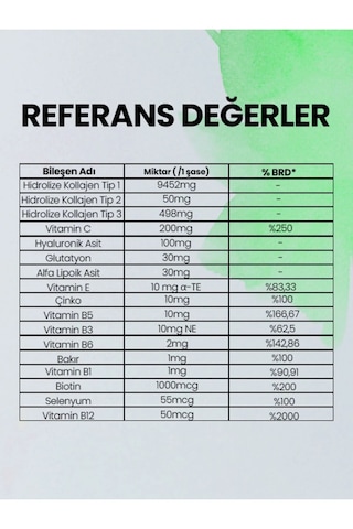N-Collagen Hidrolize Kolajen Tip I-II-III 1000 Mg 30 Saşe