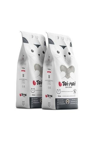 Toi Moi Aktif Karbon Sodyum Bentonit Kedi Kumu Avantaj Paket 2 x 10 KG