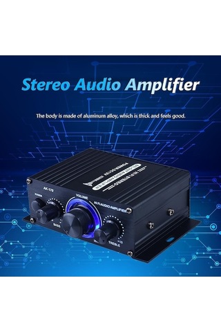 Didadodo Ak-170 Kablosuz Hifi Amplifikatör, 200w+200w, Rca Girişli, Rca Girişli