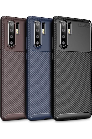 Huawei P30 Pro Kilif Karbon Tasarim Negro Silikon Kapak 405788192