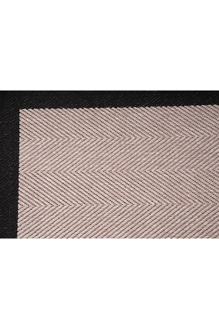 Sisal Halı- Hol Koridor Halısı- Kaymaz Taban- Yıkanabilir Kilim Halı Yolluk Bej-siyah