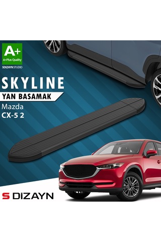 S-dizayn Mazda Cx-5 2 Skyline Siyah Yan Basamak 183 Cm 2017 Üzeri A+ Kalite