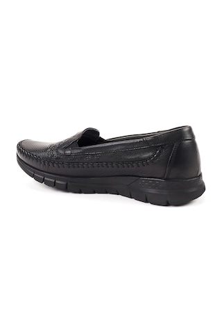Forelli 29413 Eterna-G Siyah Kadın Comfort Deri Ayakkabı Siyah