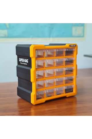 Super Bag Mono Blok Çekmece Seti 20'Li Organizer Seti Asr6006