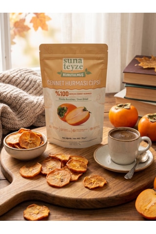 Suna Teyze Cennet Hurması Kuru Meyve Cipsi 75 G