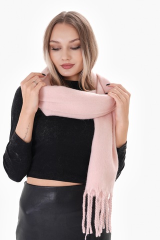 Ritagarcia Premium Soft Buklet Atkı Pembe