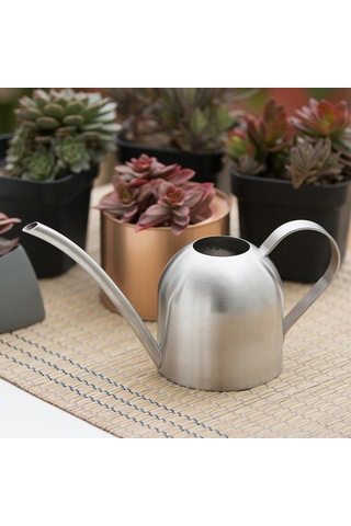 Yaleker Çelik Ocağı Bahçe Suları: Uzun Damlalı, Ergonomik Kollü 500ml Sulama Kavanozu - İç/ Dış Bahçe Uygun