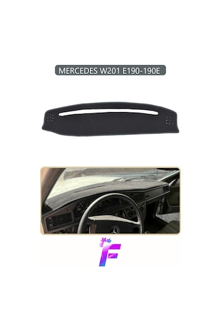 Mercedes W201/e190 Uyumlu Torpido Örtüsü Yansıma Önleyici Kolay Montaj Tam Koruma H8