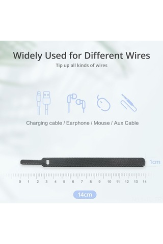 Hombey 20 Adet 140mm Nilon Kablo Düzenleyici, Kayıp Engelleme, Kolay Kullanım, Farklı Teller İçin Uygun