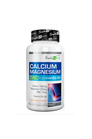 Calcium Magnesium Zinc Plus 100 Tablet Kalsiyum - Magnezyum - Çinko