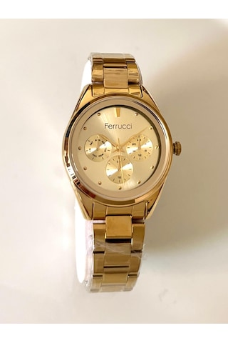 Ferrucci Fcf86741 Spor Kasa Çelik Kadın Kol Saati+bileklik Hediye