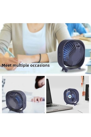 Fan Soğutucu Mini Vantilatör Klima Güçlü Serinletici Taşınabilir Şarjlı Masa Üstü Sessiz Ayaklı