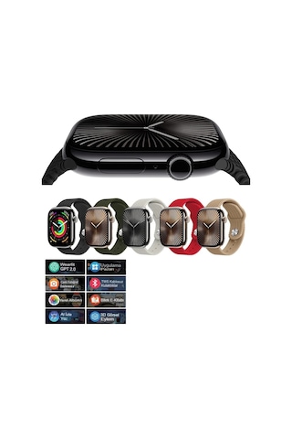 Watch 8 Hk9 Pro Max 2.02 Tam Amoled Ekran Akılı Saat 2023 Amiral Gemisi