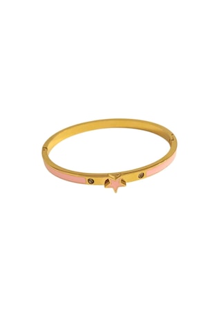 Çocuk Yıldız Figürlü Mineli Çelik Kelepçe 9176 Pembe