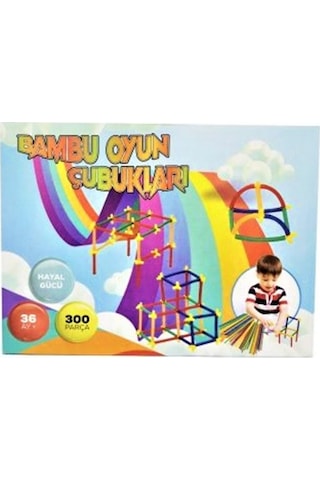 Bambu Oyun Çubukları 300 Parça