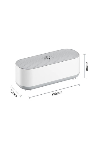 Vkemall Portatif Ultrasonik Temizleyici - Gözlük, Saat, Mücevherler İçin 360 Derece Derin Temizlik, Kolay Kullanım, Pil İle Çalışır