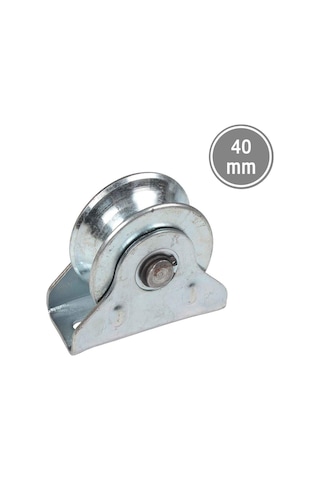 Rmt040 Sürgülü Demir Kapı İçin Tablalı Ray Makarası 40 Mm