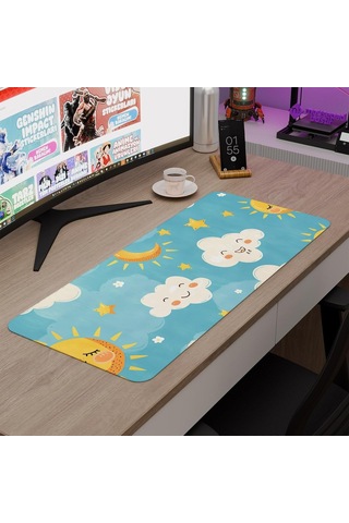 Çocuk Gaming Mouse Pad Kauçuk Kaymaz Taban Mousepad V5, 70x30 Xl