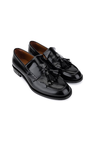 Roberto Cavalli Erkek Hakiki Deri Siyah Loafer Ayakkabı 780 29743 Erk Ayk Sk25-26 Nero Siyah