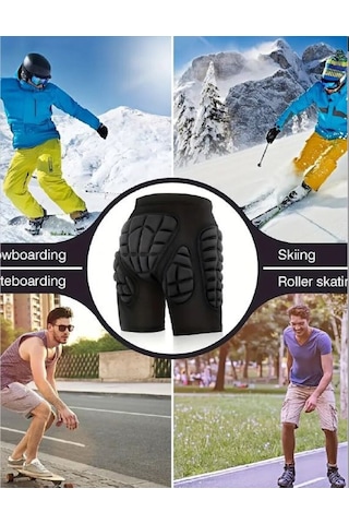 Vepaus Outdoor Snowboard Kalça Koruma Siyah