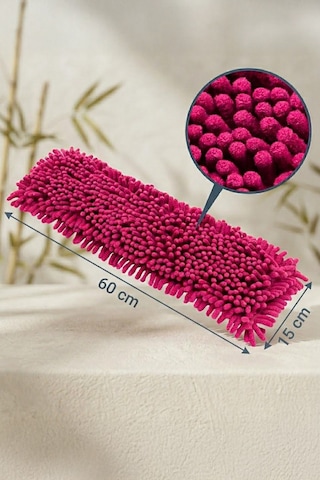 Myclean 60 Cm Islak-kuru Mikrofiber Şönil Püsküllü Yedek Markarna Mop Başlığı