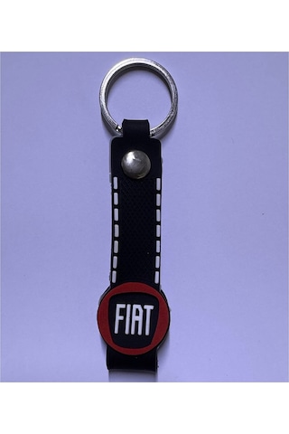 Fiat Egea İle Uyumlu Logolu Alüminyum Sibop Kapağı Ve Silikon Anahtarlık