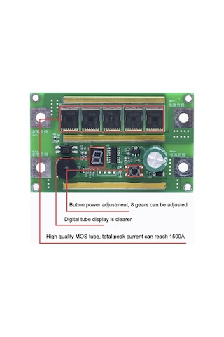 Trendooze Geeksen Taşınabilir Nokta Kaynak Cihazı Kontrol Paneli Nokta Kaynak Devre Kartı Lityum Pil 7-16v Geniş Voltajlı Güç Kaynakları Eh