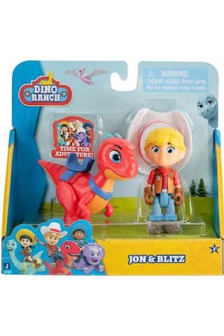 Dino Ranch 2 li Figür Paketi Jon ve Blitz DNR0003