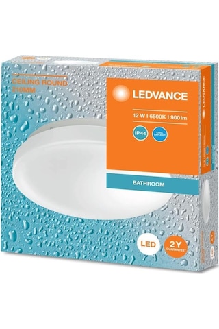 Osram - Ledvance 12w Led Plafonyer 6500k Beyaz Işık - Tavan Armatür Banyo Lambası Beyaz