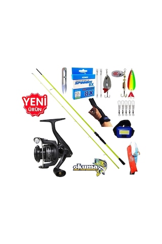 Okuma Revenger Rv-3000a 270cm 5-55gr Karbon High Tech Turna Spin Olta Takımı Seti