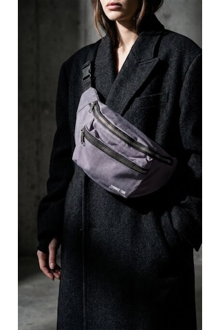 Trendexa Lila Unisex Bel Çantası Çapraz Askılı Günlük Kullanım Fermuarlı 30x13 Cm Mac